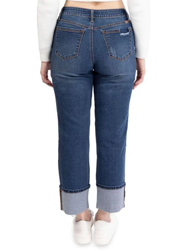 1822 Denim Straight Leg Cuffed Jeans 2