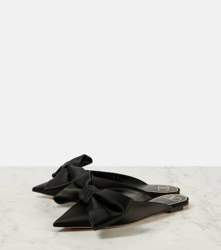 Valentino Un Château Bow satin mules 5