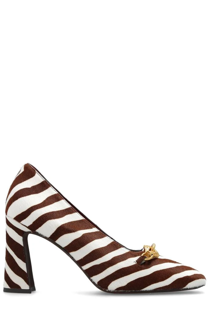 Tory Burch Tory Burch Zebra-Print Square Toe Pumps 1