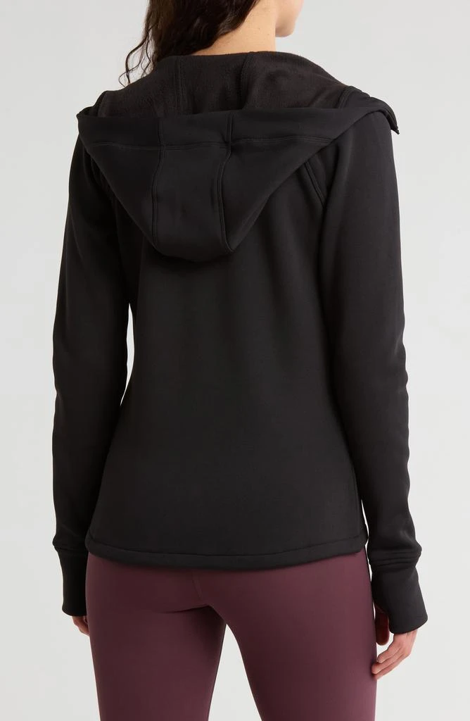 90 DEGREE BY REFLEX Fleece Lined Scuba Knit Full Zip Hoodie 2