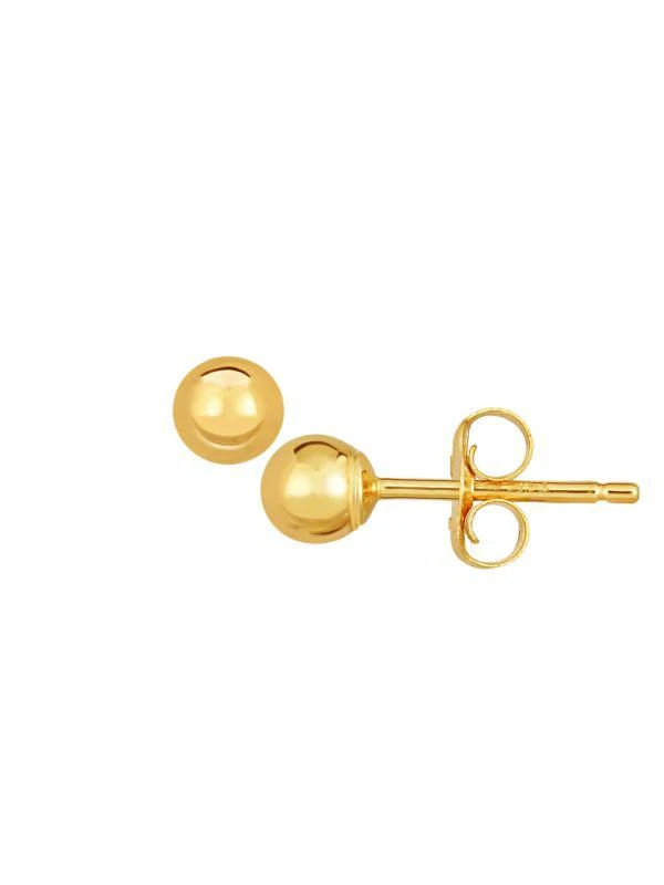 Saks Fifth Avenue 14K Yellow Gold Ball Stud Earrings 1
