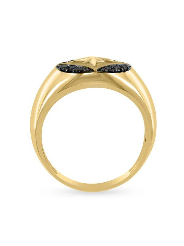 Effy 14K Yellow Gold & 0.25 TCW Black Diamond Ring 3