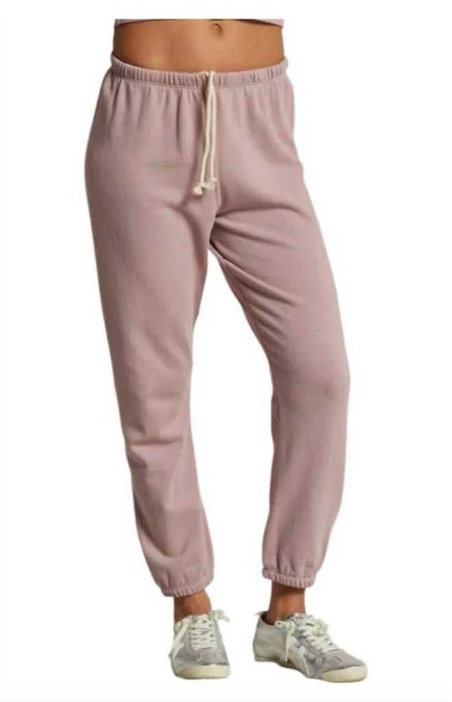 PERFECTWHITETEE French Terry Easy Sweatpant In Mauve