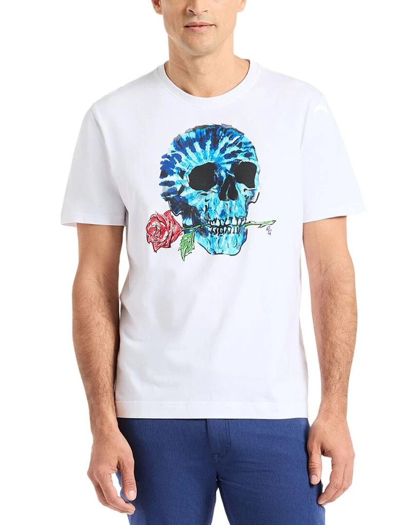 Robert Graham Tie Dye Skull Graphic T-Shirt
