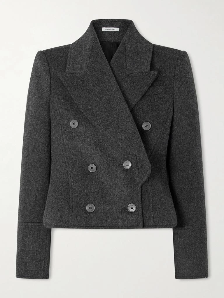 McQueen Double-breasted Wool-felt Blazer  - IT40