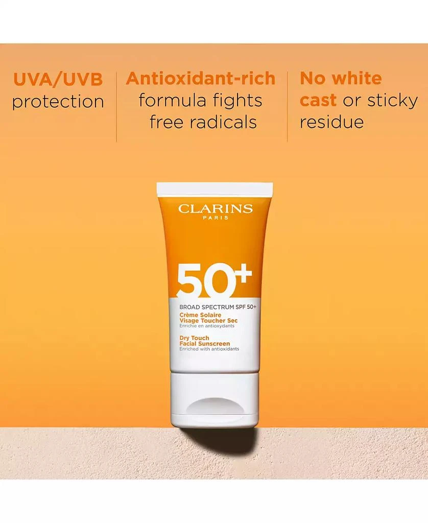 Clarins Dry Touch Facial Sunscreen Broad Spectrum SPF 50+, 1.7 oz. 2