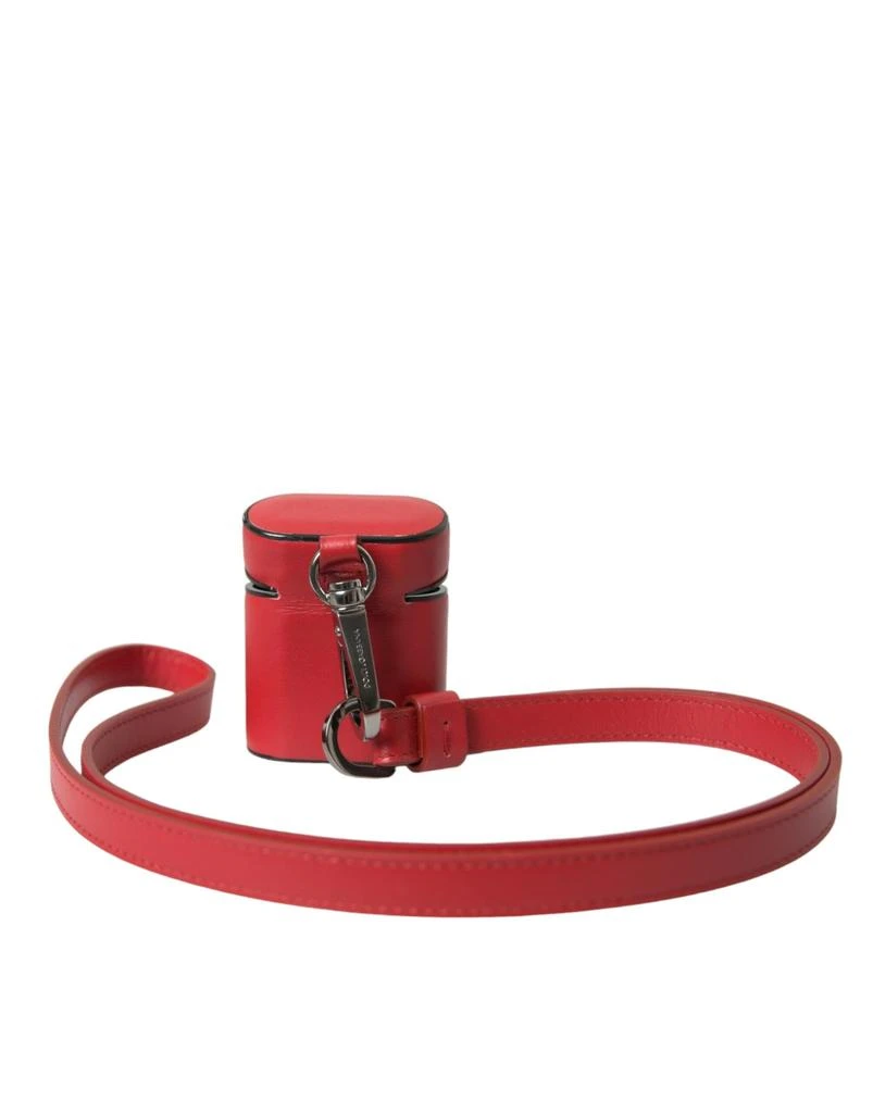 Dolce & Gabbana Calfskin Leather Logo Print Strap Men Airpods Men's Case 2
