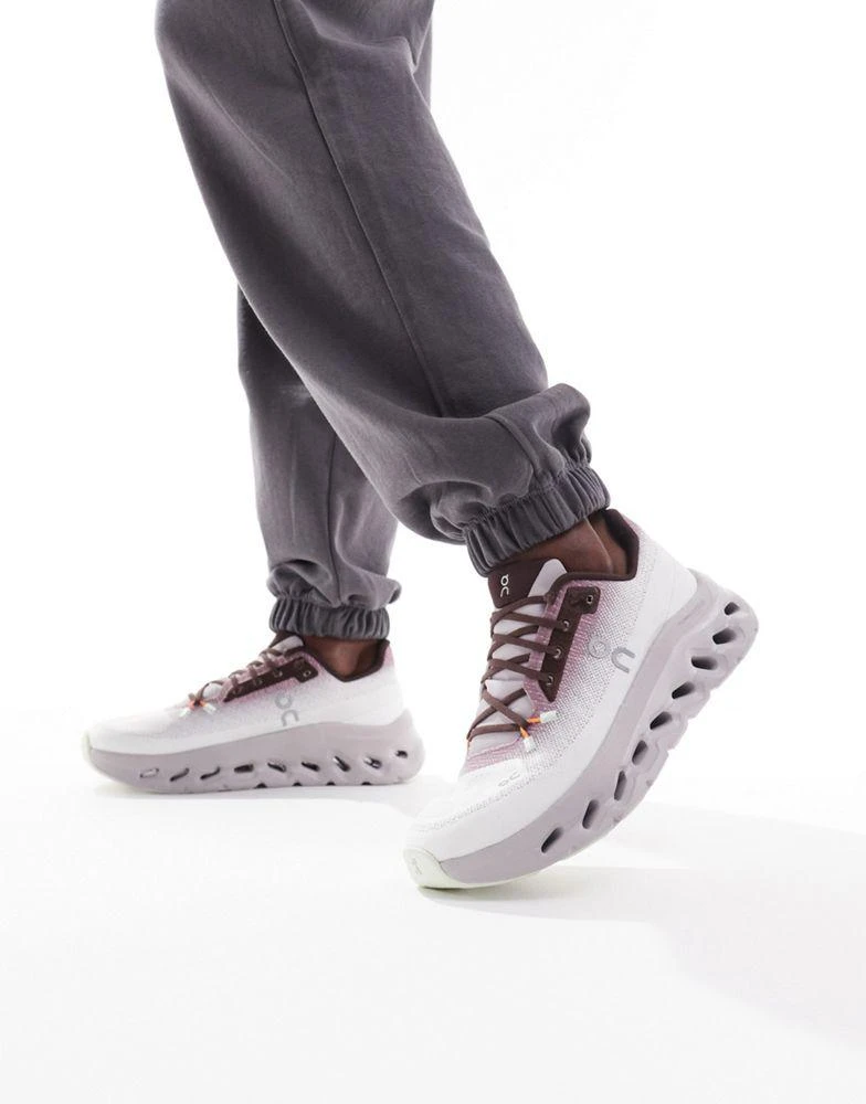 On ON Cloudtilt trainers in white and pink 1