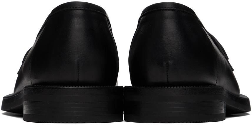 Martine Rose Black Bulb Toe Ring Loafers 2