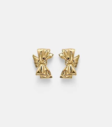 Jennifer Fisher Bow Small gold-plated earrings