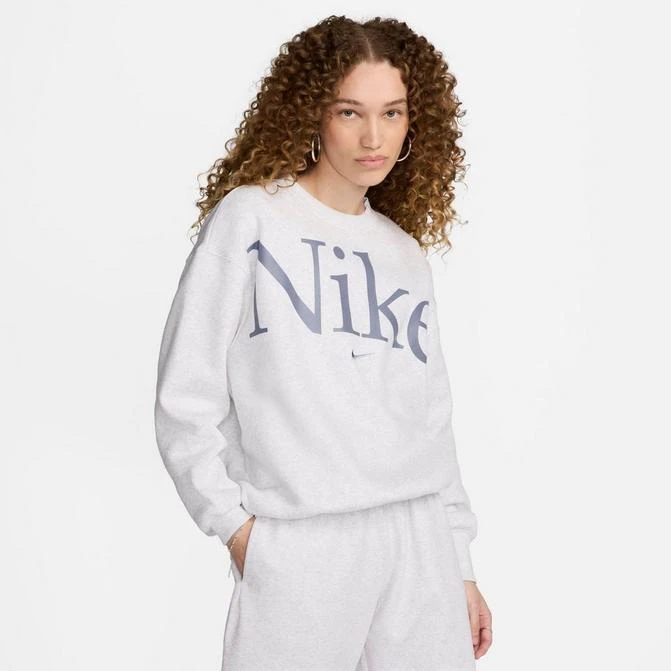 NIKE Women's Nike Sportswear Phoenix Fleece Oversized Logo Crewneck Sweatshirt 1
