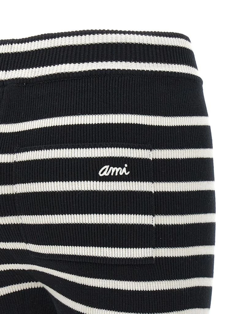 Ami Paris Ami Paris Striped Knitted Shorts 4