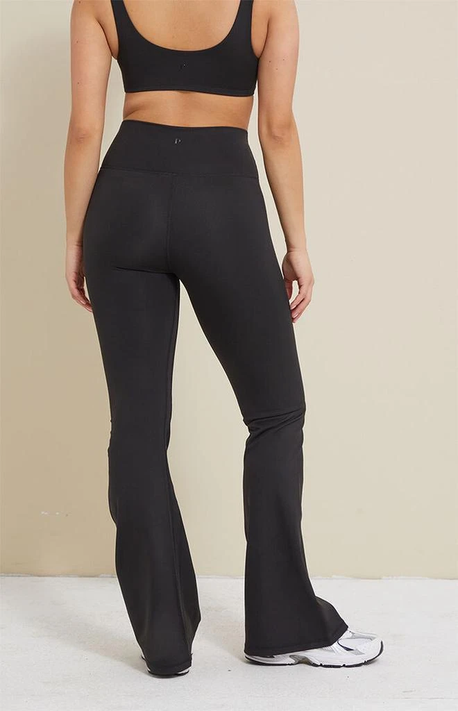 PAC 1980 PAC WHISPER Active Black Franchise Flare Yoga Pants 4