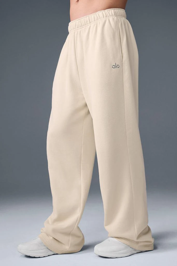 Alo Accolade Straight Leg Sweatpant - Oat Milk 3