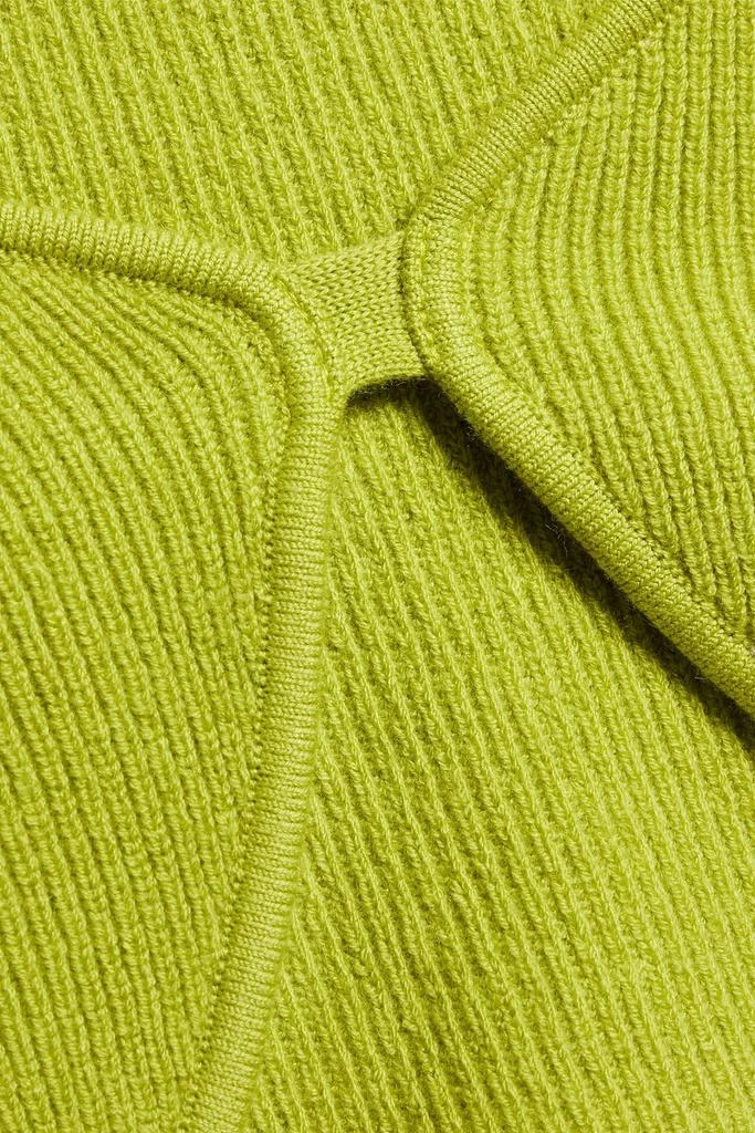 Michelle Mason Cropped ribbed-knit top 4