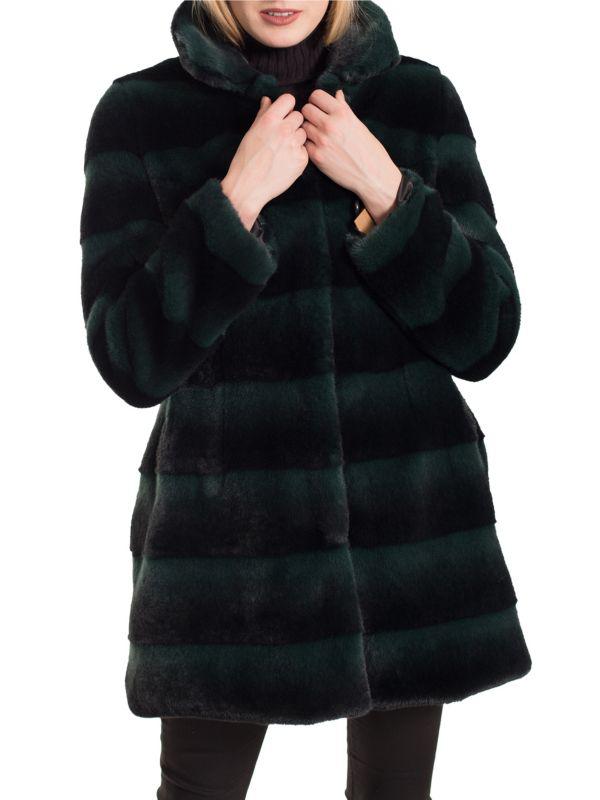 BELLE FARE Quilted Faux Fur Jacket