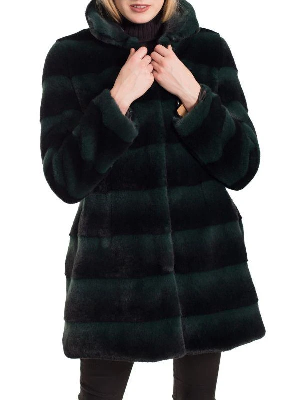 BELLE FARE Quilted Faux Fur Jacket 1