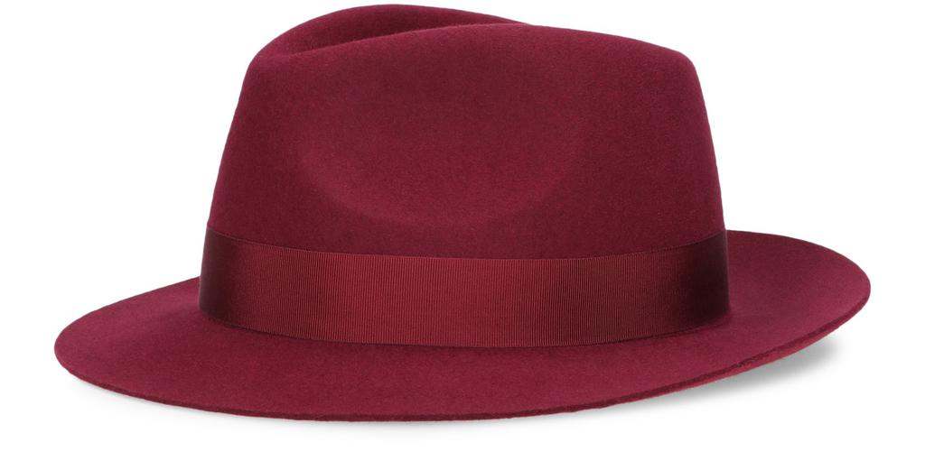 BORSALINO Fedora brushed felt small brim