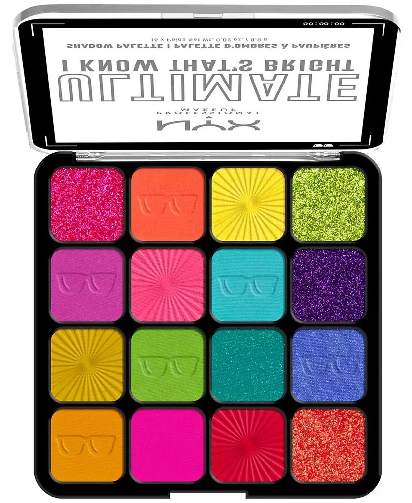 NYX Professional Makeup Ultimate Shadow Palette - I Know That's Bright 1