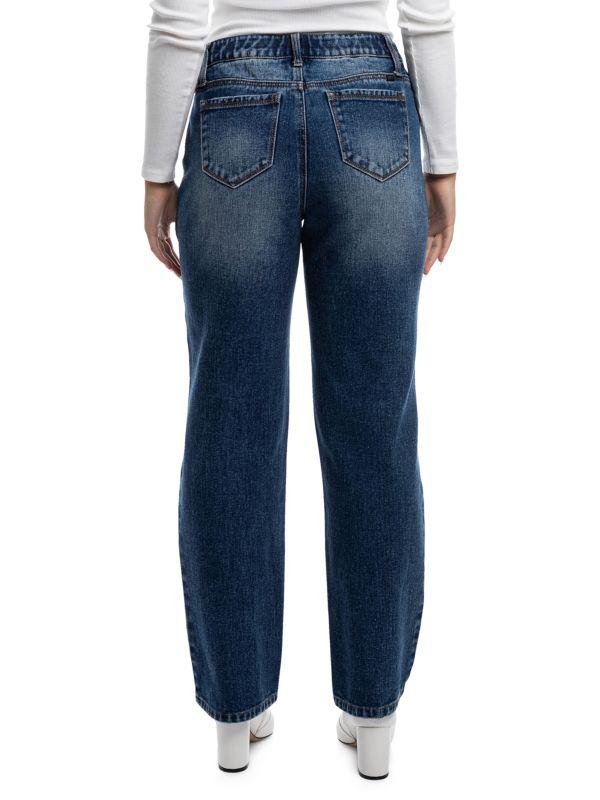 1822 Denim Distressed Straight Leg Jeans