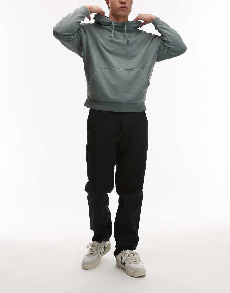 Topman Topman slim chino trousers in black 1
