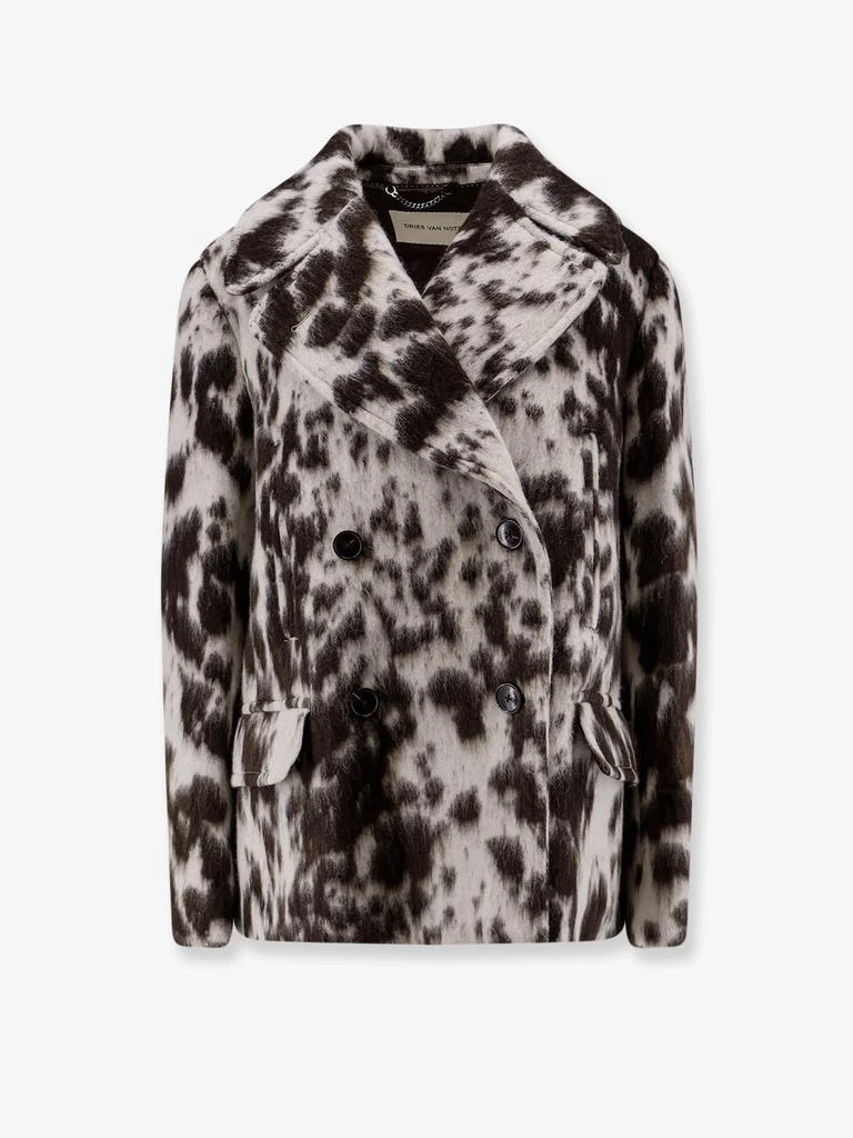 Dries Van Noten Vafel wool and alpaca coat 1