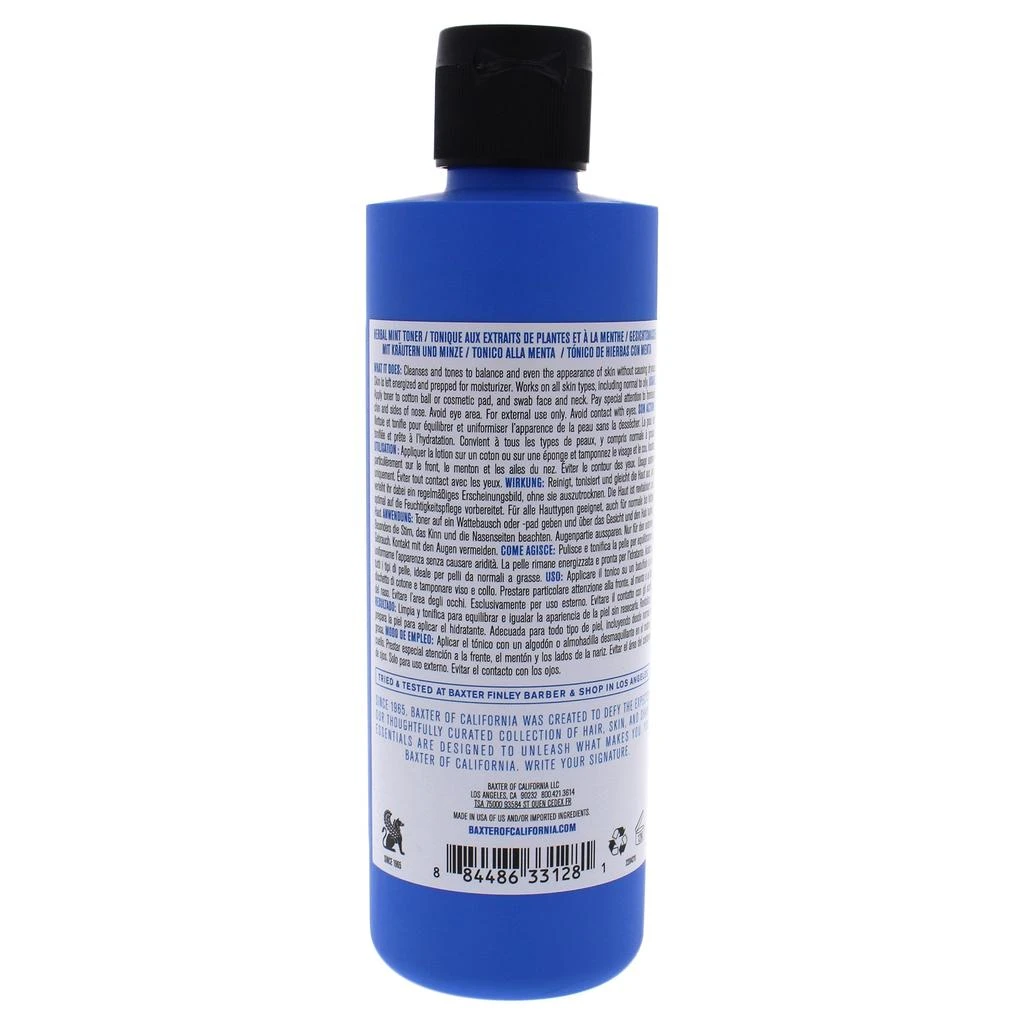 Baxter of California Herbal Mint Toner For Men 8 oz Cleanser 1