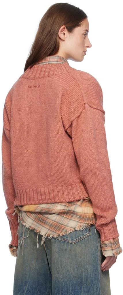 Acne Studios Pink Wool Cardigan 3