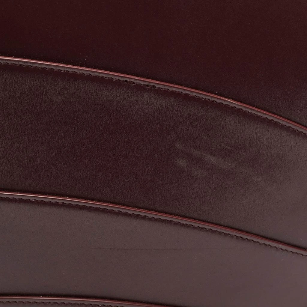 Alaia Alaia Burgundy Leather Large Khaima Tote 10