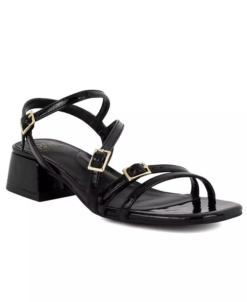 JONES NEW YORK Women's Unasyn Block Heel Strappy Dress Sandals 1