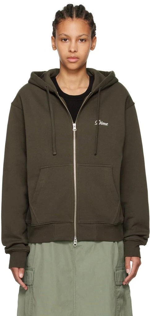 Dime Black Cursive Hoodie 1