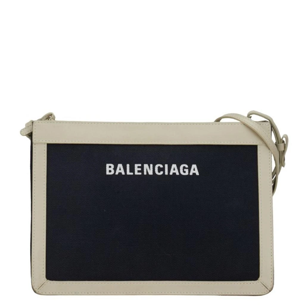 Balenciaga Balenciaga Navy Pouch  Canvas Shoulder Bag (Pre-Owned) 1
