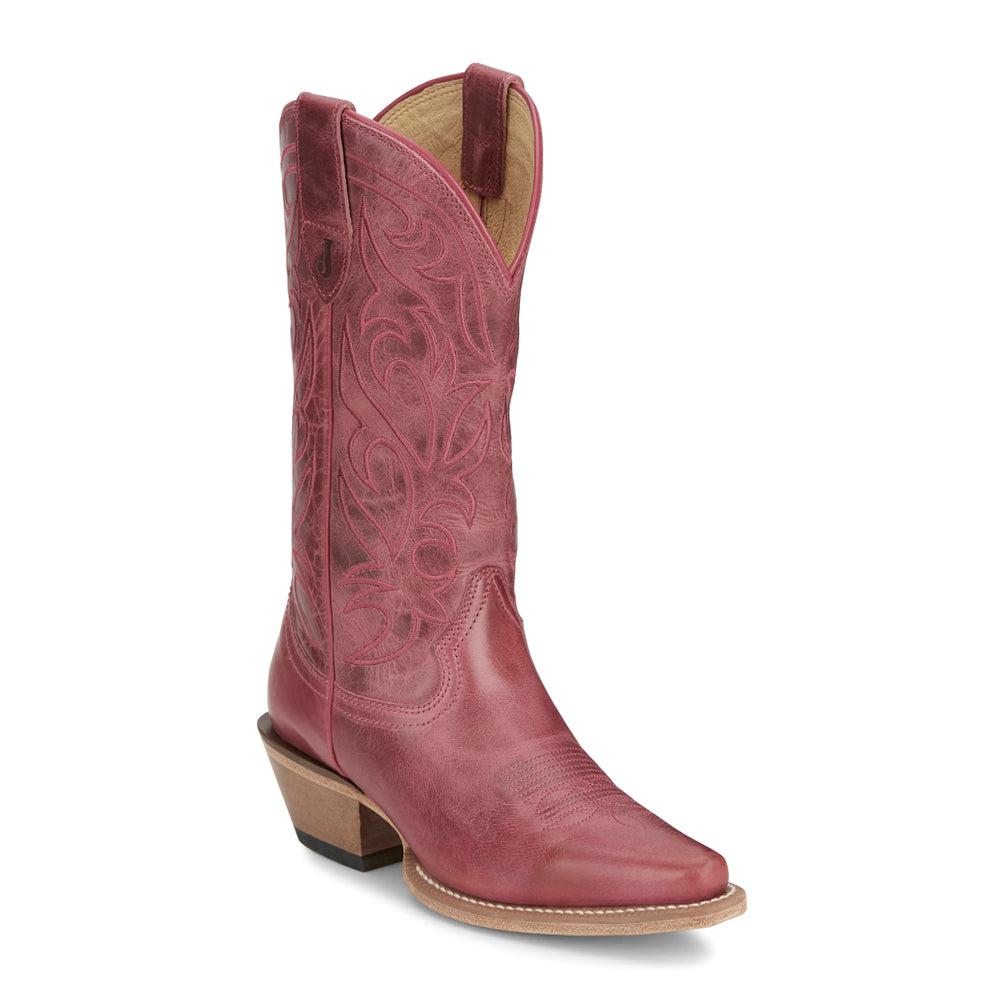 Justin Boots Josephine Embroidered Snip Toe Cowboy Boots