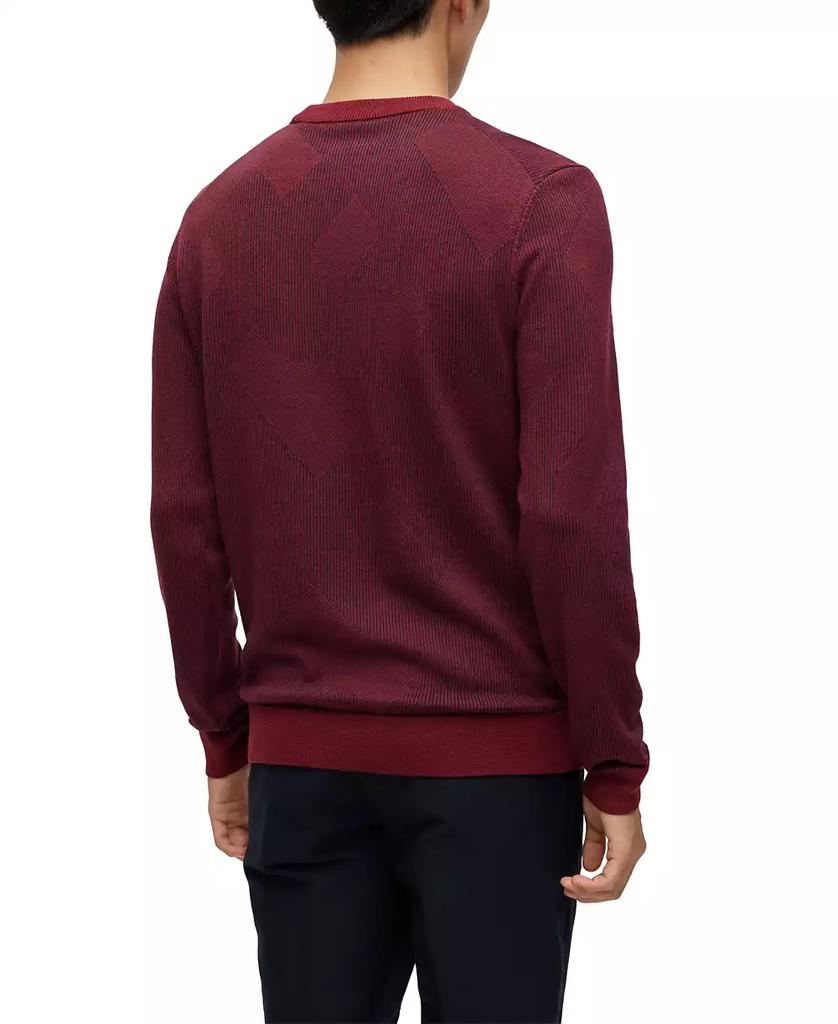 Hugo Boss Men's Two-Tone Monogram Sweater