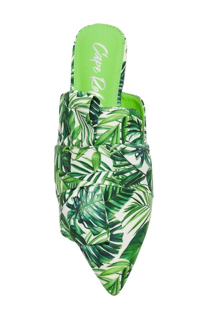 Cape Robbin Carolyn Print Mule