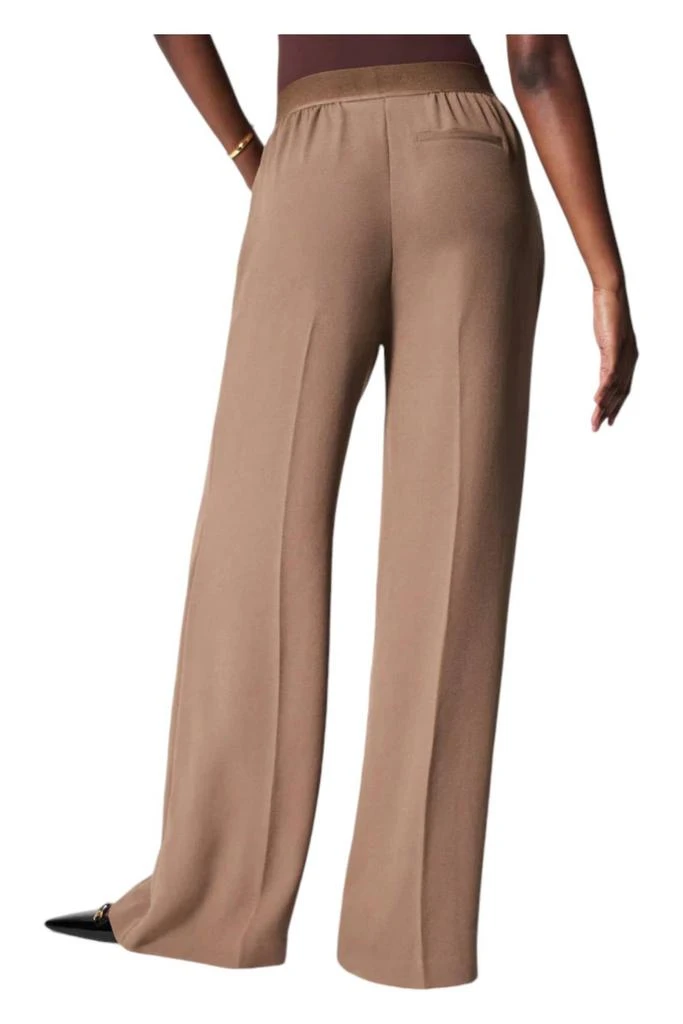 SPANX Crepe Pleated Trousers In Cedar 2