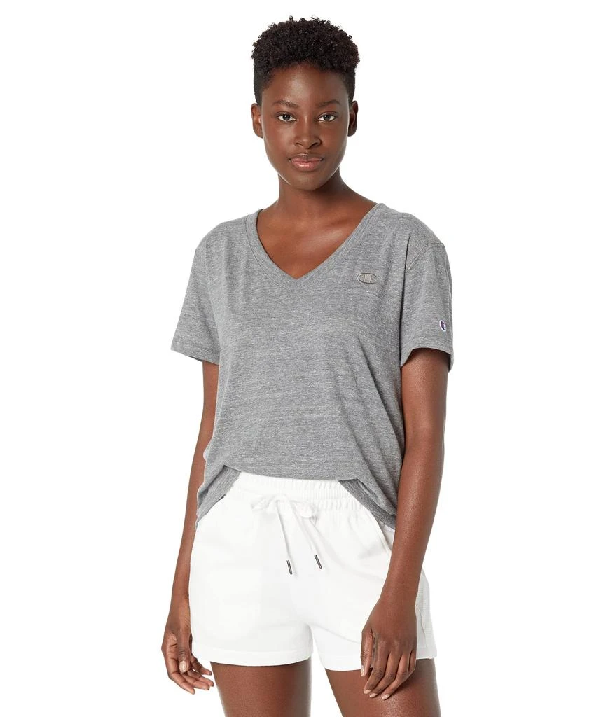 CHAMPION Powerblend® V-Neck Tee - Graphic 1