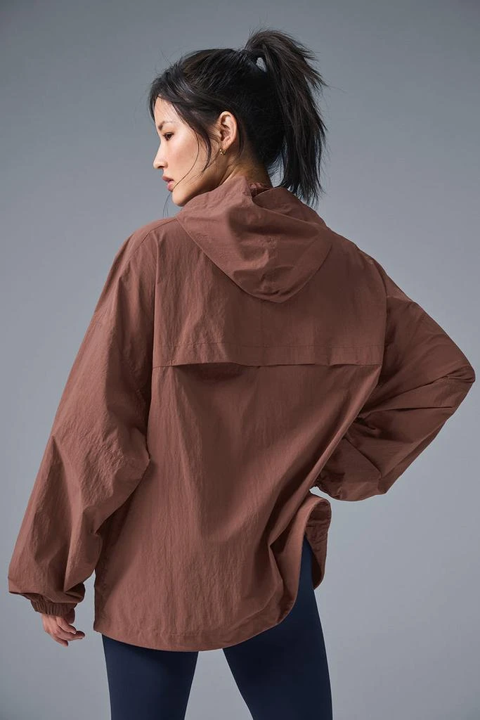 Alo Vantage Nylon Ripstop Track Jacket - Chestnut 2