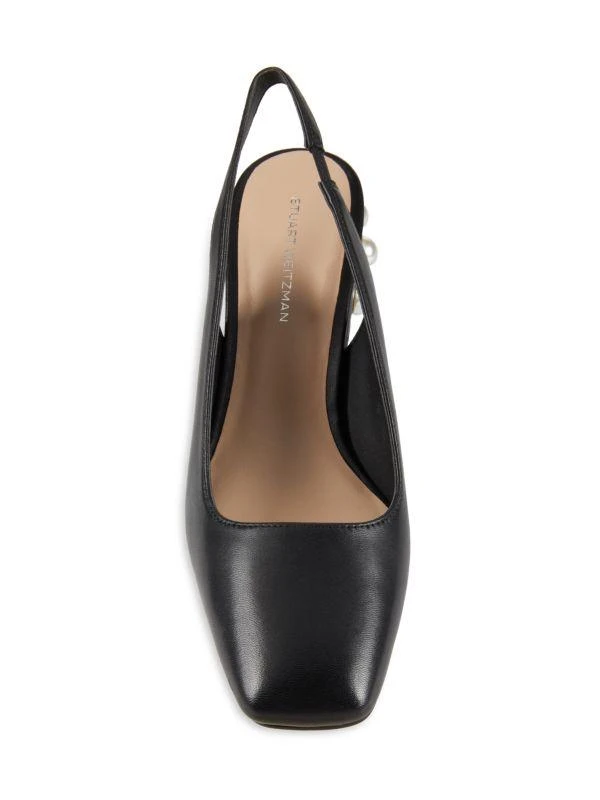 Stuart Weitzman Jte 60MM Leather Slingback Pumps 5