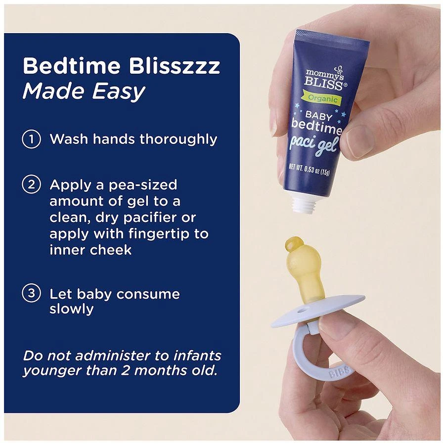 Mommy's Bliss Baby Bedtime Paci Gel 2