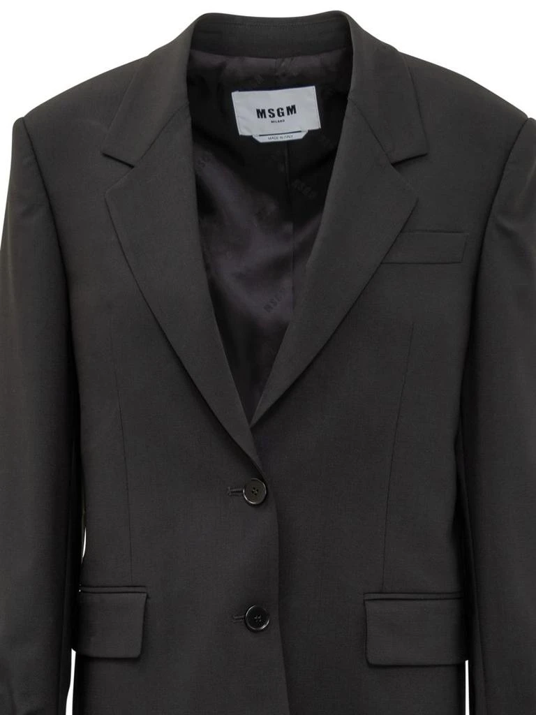 MSGM Msgm Msgm Double-Breasted Blazer With Contrast Cuffs 4