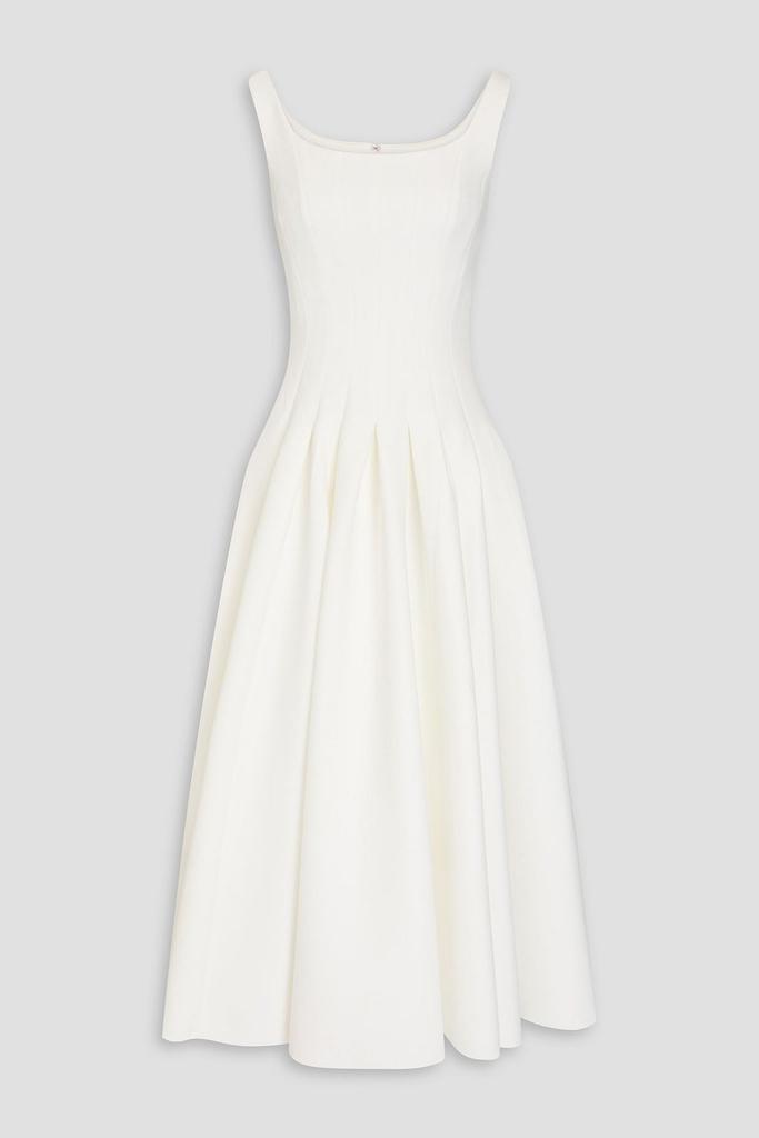 Huishan Zhang Darla pleated scuba midi dress