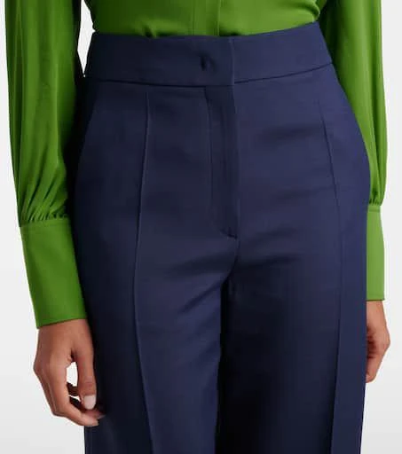 Valentino Crepe Couture wide-leg pants 4