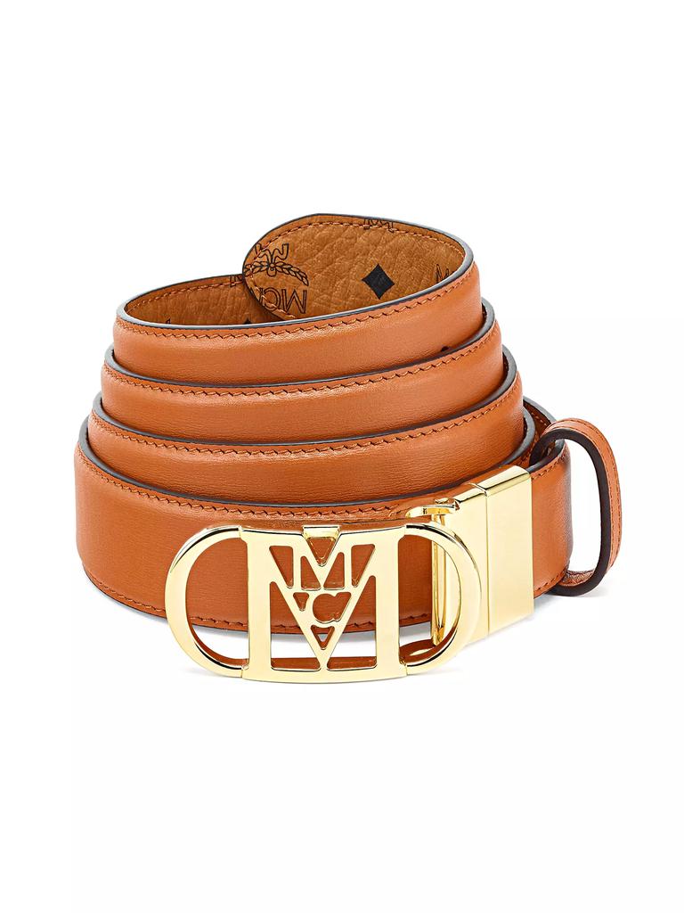 MCM Reversible Mode Mena Leather Belt
