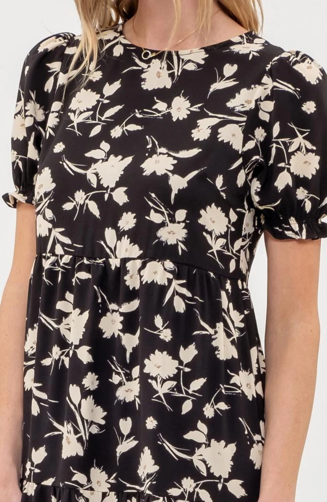 AUGUST SKY Floral Tiered Midi Dress 3