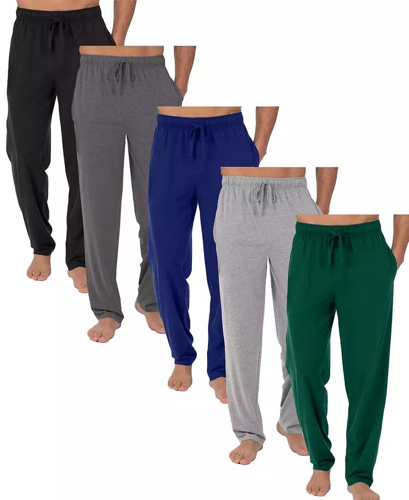 Galaxy By Harvic Men's 5-Pack Modern Fit Classic Lounge Pants
