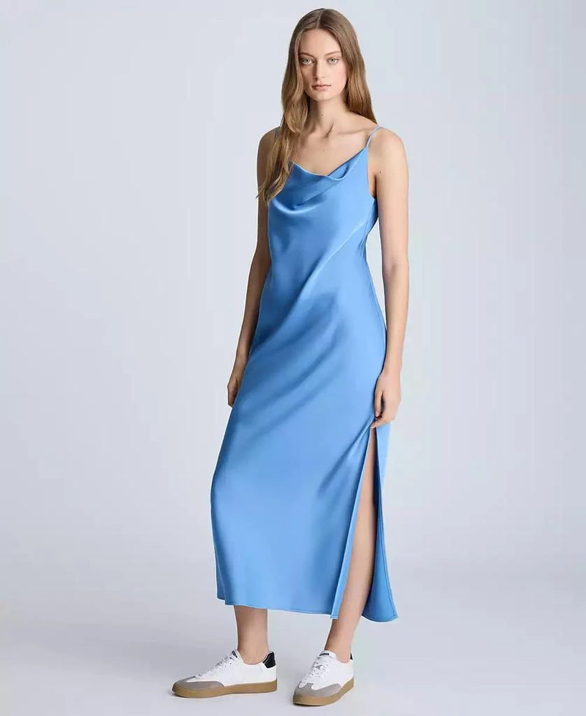 Kenneth Cole Women's Satin Cowlneck Maxi Dress 3
