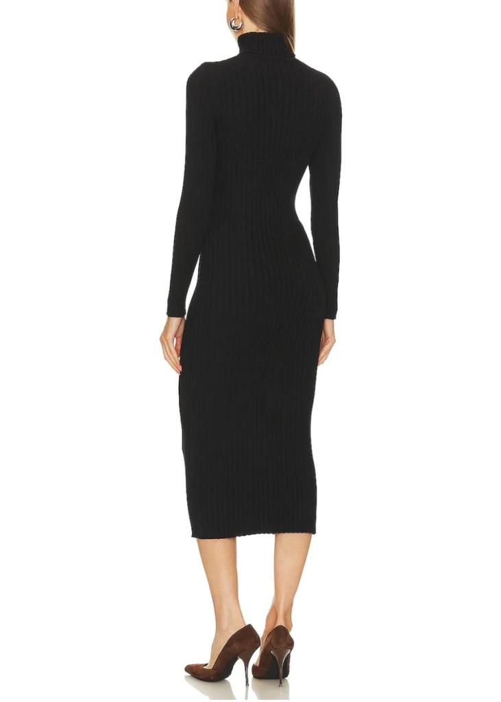 525 America Kylie Rib Maxi Dress In Black