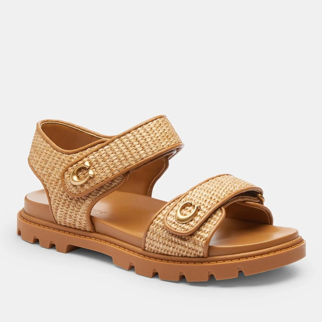 Coach Women's Brynn Straw Sandals 2