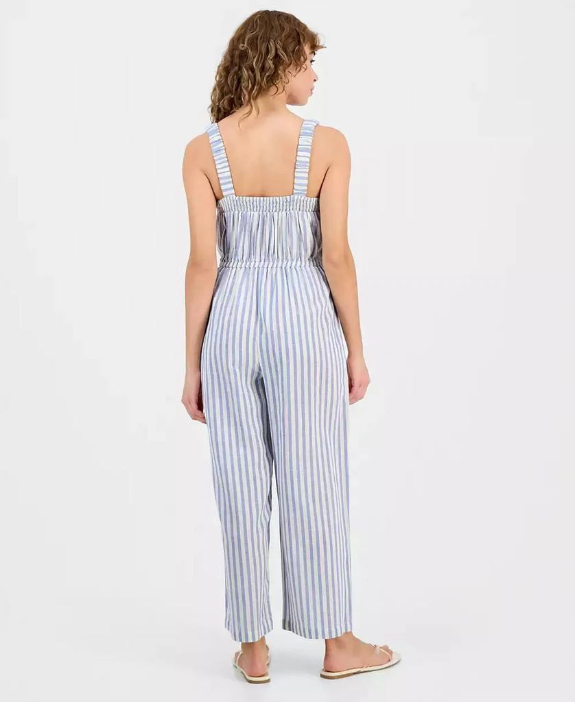 And Now This Petite Cotton Smocked-Waist Jumpsuit, Macy
s Exclusive 5